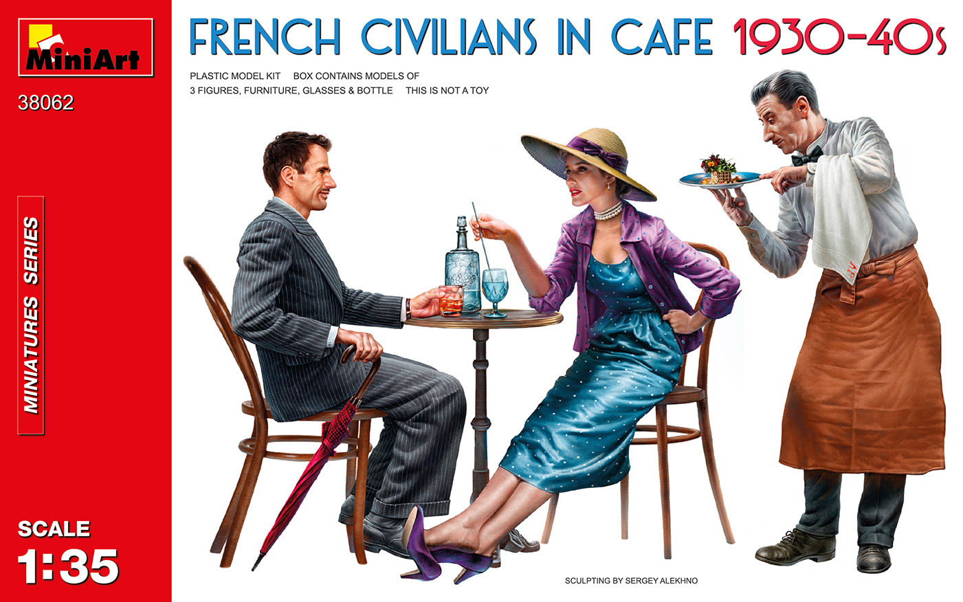 MA38062 - French Civilians in Cafe 1930-40s