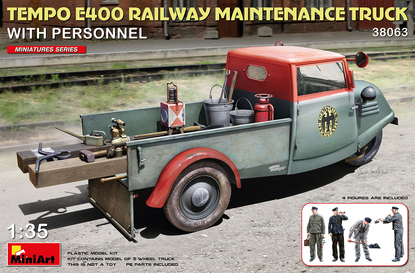 MA38063 - Tempo E400  Railway Maintenance Truck with Personnel