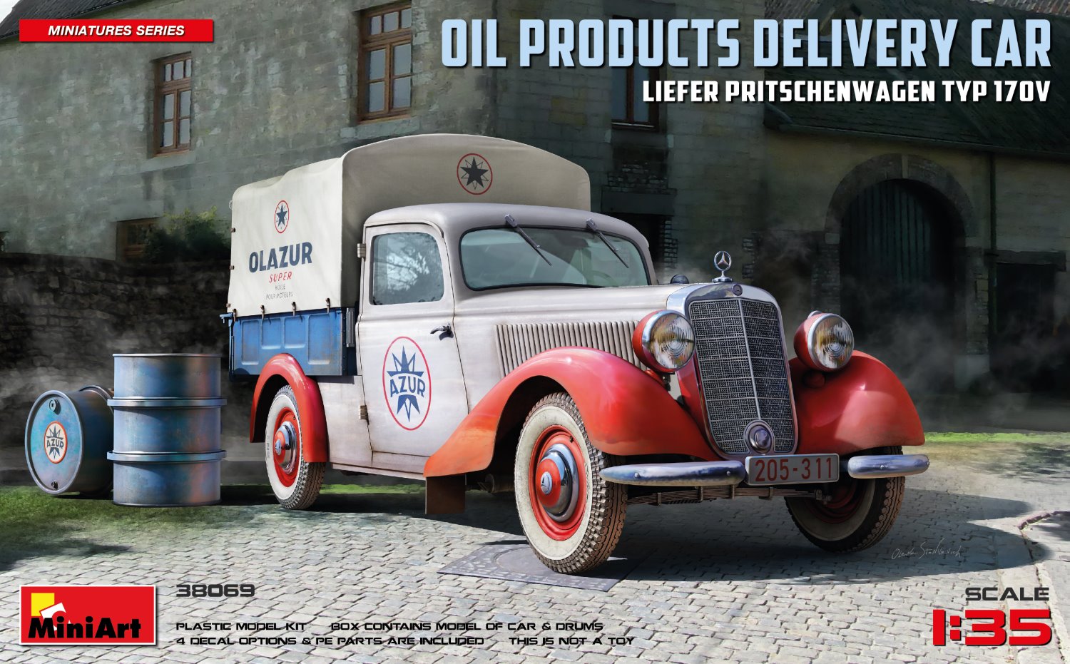 MA38069 - Liefer Pritschenwagen Typ 170V Oil Products Delivery Car