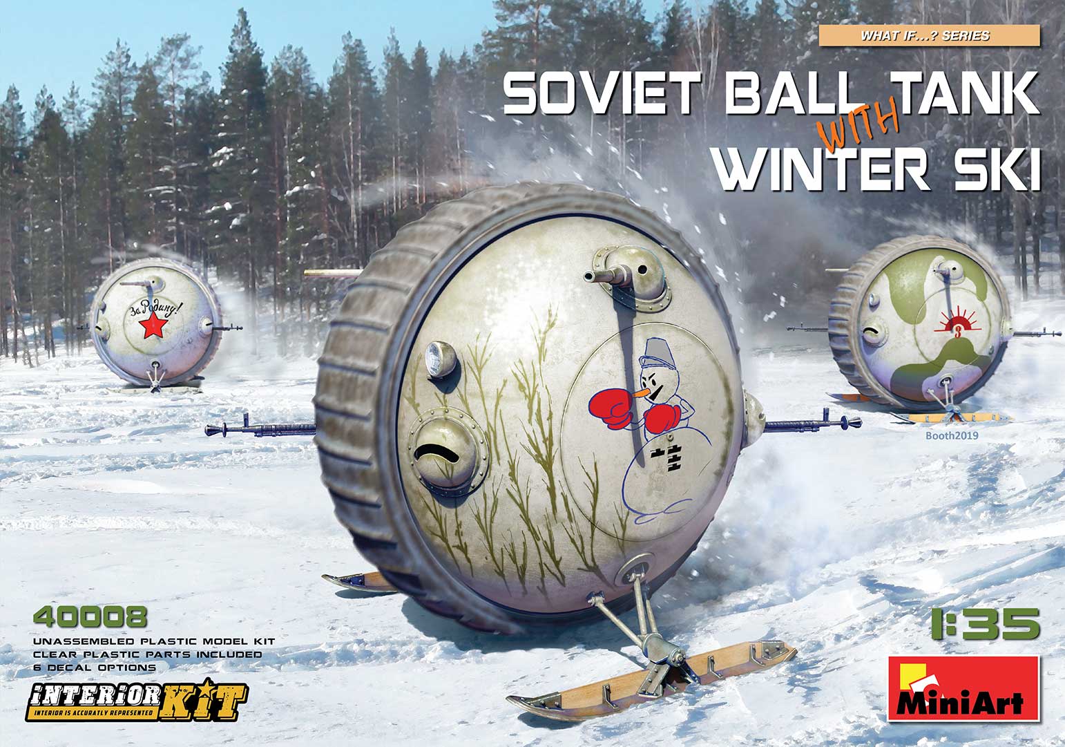 MA40008 - Soviet Ball Tank with Winter Ski. Interior Kit