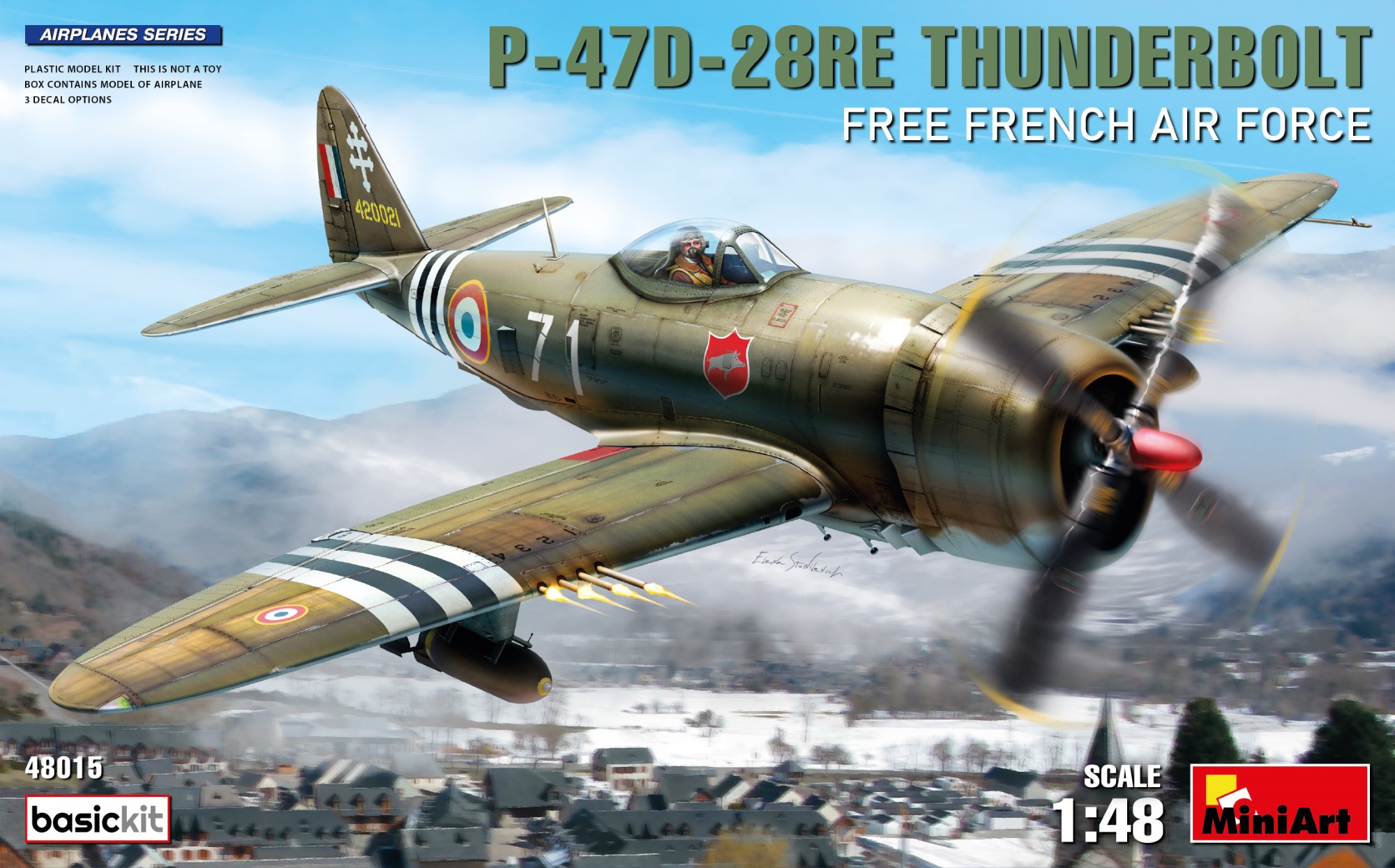 MA48015 - P-47D-28RE Thunderbolt. Free French Air Force. Basic Kit