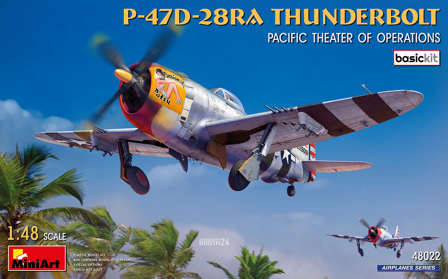 MA48022 - P-47D-28RA Thunderbolt. Pacific Theater of Operations. Basic Kit
