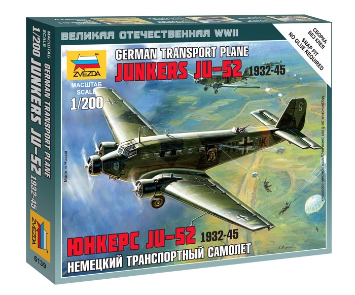 ZS6139 - JUNKERS JU - 52 GERMAN TRANSPORT PLANE
